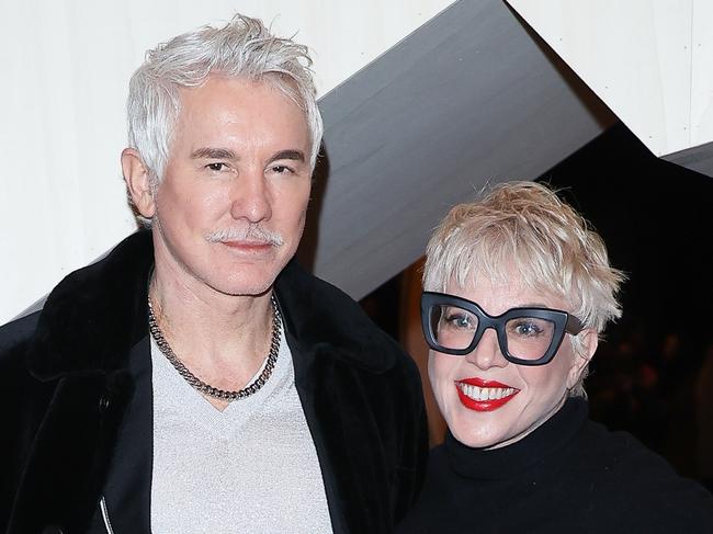 PARIS, FRANCE - JANUARY 24: (EDITORIAL USE ONLY - For Non-Editorial use please seek approval from Fashion House) (L-R) Baz Luhrmann and wife Catherine Martin attend the Chanel Haute Couture Spring Summer 2023 show as part of Paris Fashion Week  on January 24, 2023 in Paris, France. (Photo by Marc Piasecki/WireImage)