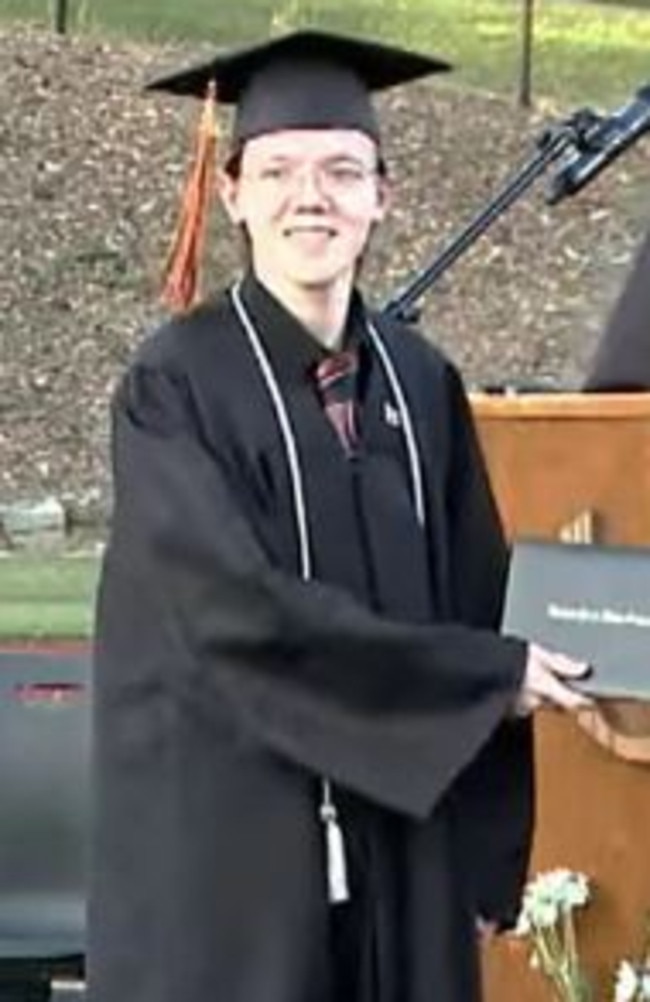 Thomas Matthew Crooks graduated from Bethel Park High School in 2022. Picture: Obtained by NY Post