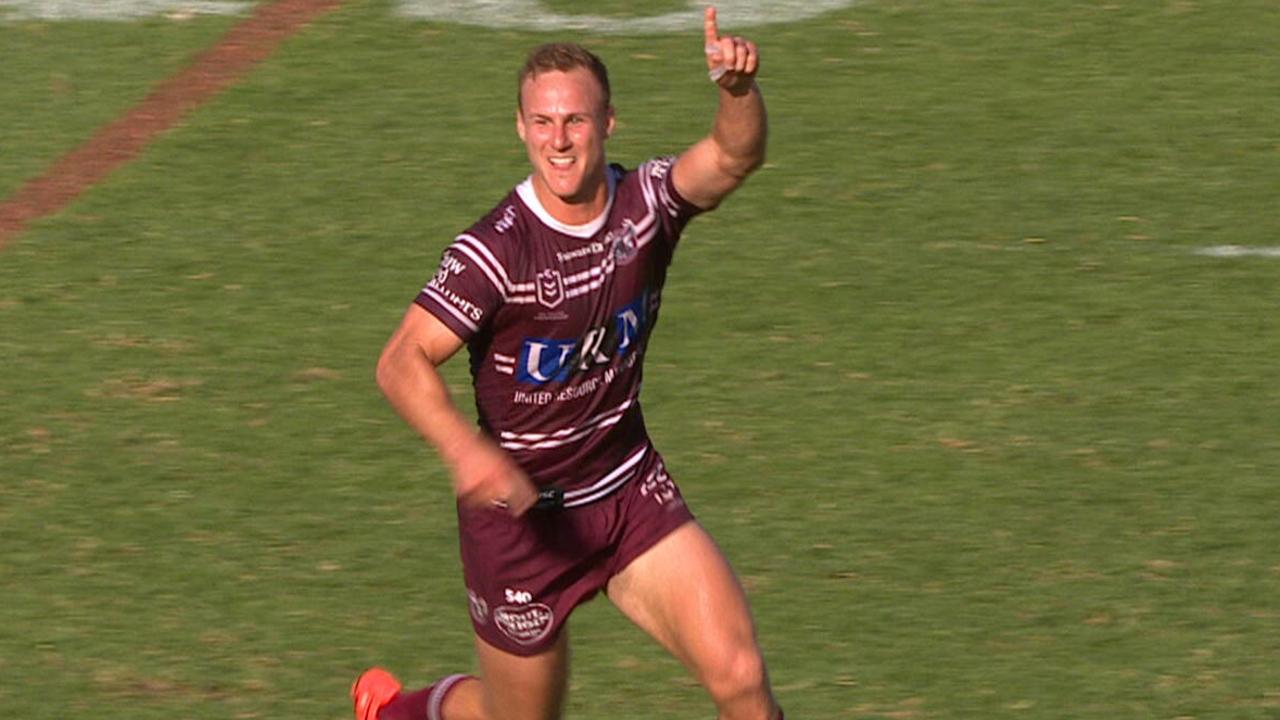 Daly Cherry-Evans celebrates the game winning field goal in golden point.