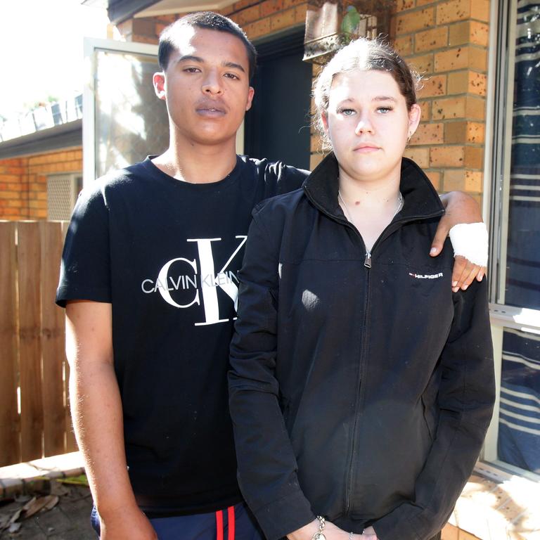 Genghis Watts and Tahnia Pritchard have recounted the horrifying incident. Picture: Steve Pohlner