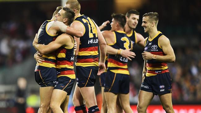 The Crows defeated the Swans on Friday night against the odds. Picture: Getty Images