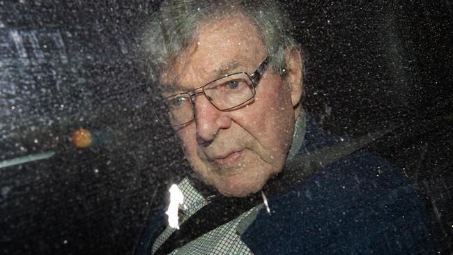 Cardinal George Pell arrives at the Seminary of the Good Shepherd in Sydney last Wednesday after his acquittal. Picture: AAP