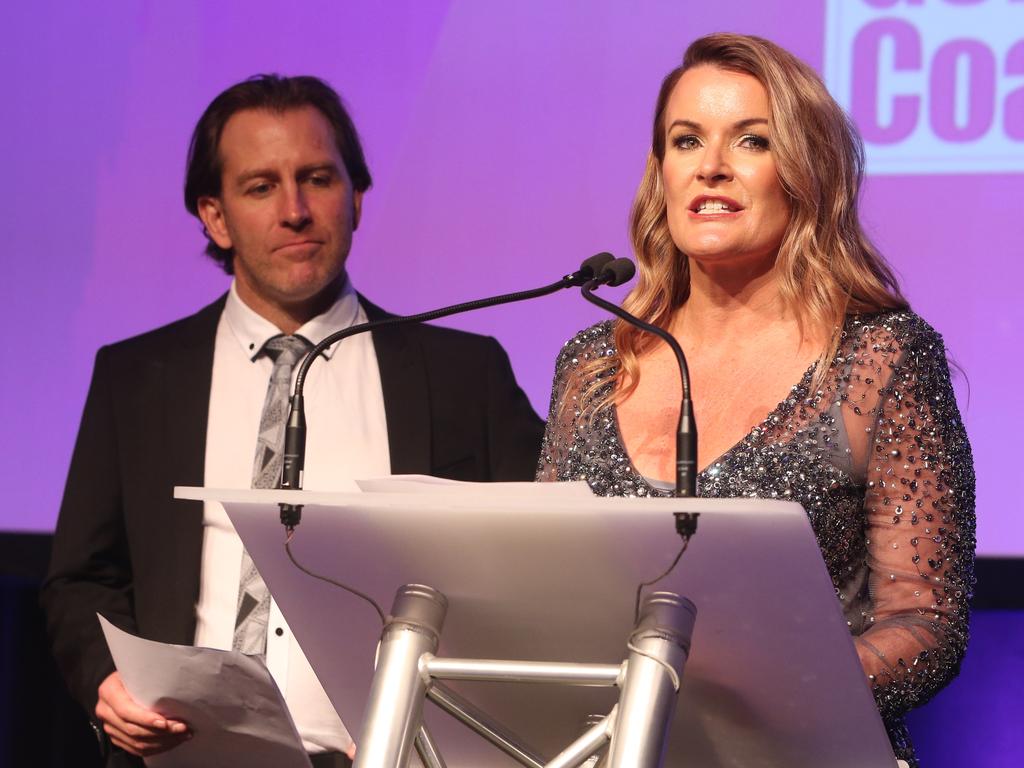 Gold Coast Bulletin editor Ryan Keen and general manager Belinda Dawes at the Gold Coast Bulletin Women of the Year awards by Harvey Norman at Star Gold Coast. Picture: Richard Gosling