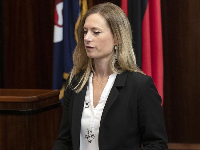 CALL TO ACT FURTHER: Labor leader Rebecca White during Question Time in State Parliament today. Picture: Chris Kidd