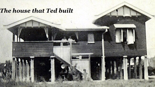 The house that Ted built. Picture: Contributed