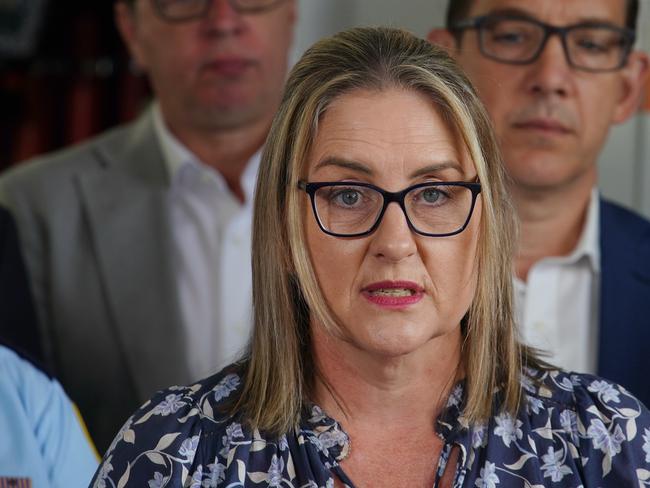 Premier Jacinta Allan has slammed the separate groups that have attacked her Bendigo East office this month Picture: NCA NewsWire / Luis Enrique Ascui