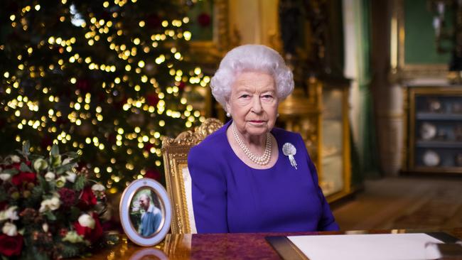 Queen Elizabeth II delivered her annual Christmas broadcast. Picture: Victoria Jones/WPA Pool/Getty Images