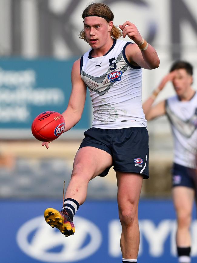 Harley Reid booted three goals for Tongala on Saturday. (Photo by Morgan Hancock/AFL Photos via Getty Images)