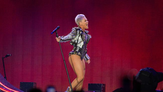 Pink didn’t give an explanation for why the shows had to be rescheduled. Picture: Jason Edwards