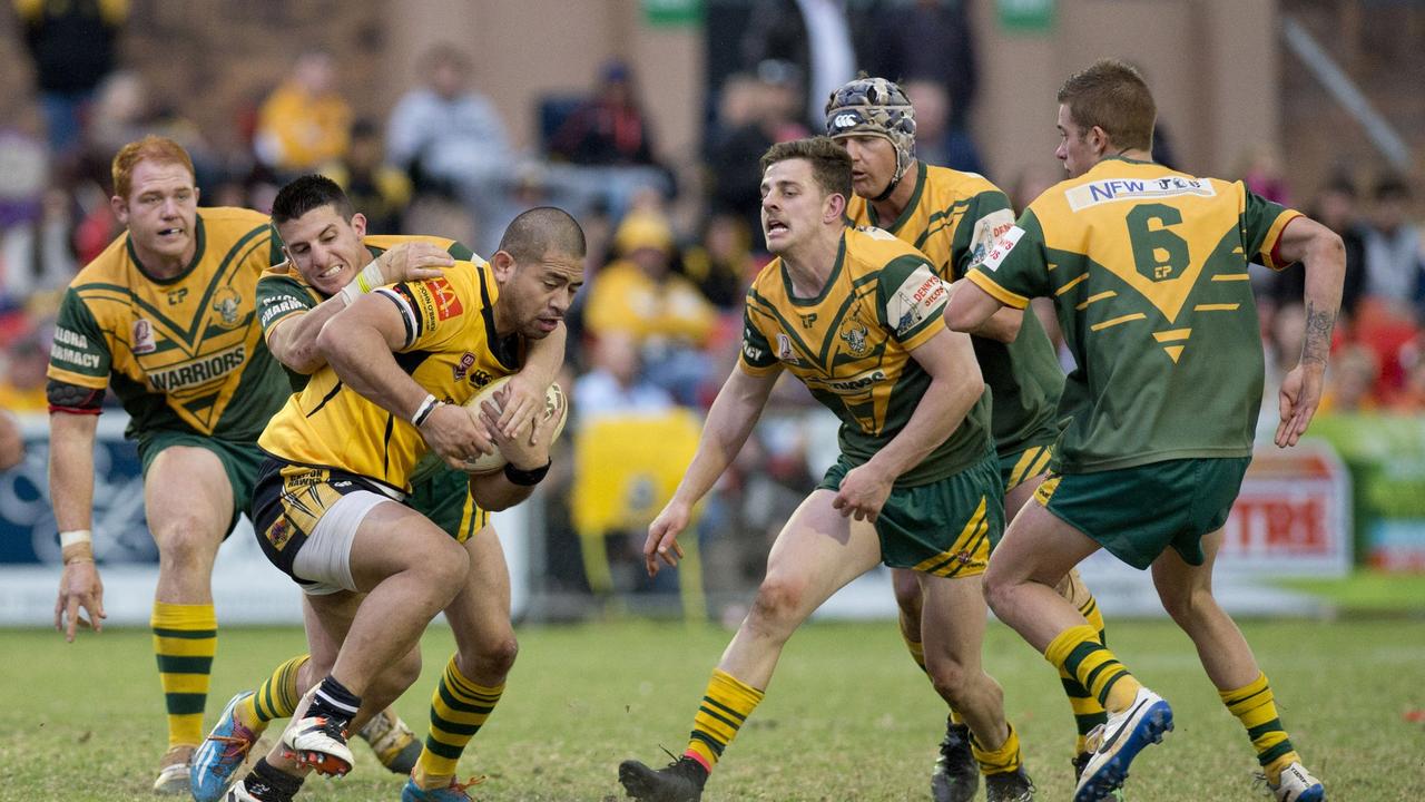 Doug Asiata TRL grand final, Wattles vs Gatton. Sunday, Sep 07, 2014. Photo Nev Madsen / The Chronicle