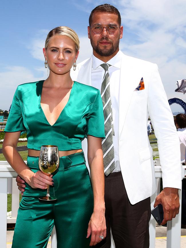 Jesinta, pictured with Buddy Franklin, says she fears …