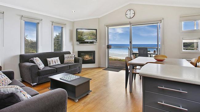 Ocean-view beach house at Big4 Apollo Bay Pisces in Victoria.