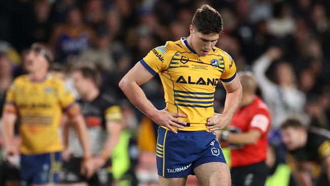 Mitchell Moses’ last big game appearance was in the Eels’ grand final drubbing. Picture: Cameron Spencer/Getty Images