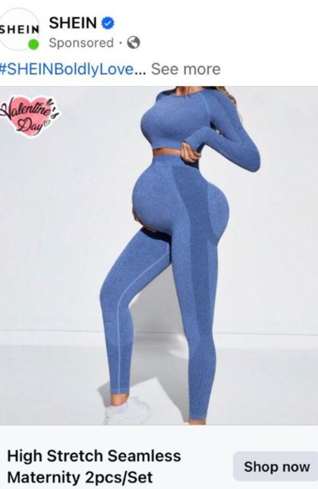 SHEIN Maternity Wide Waistband Seamless Leggings