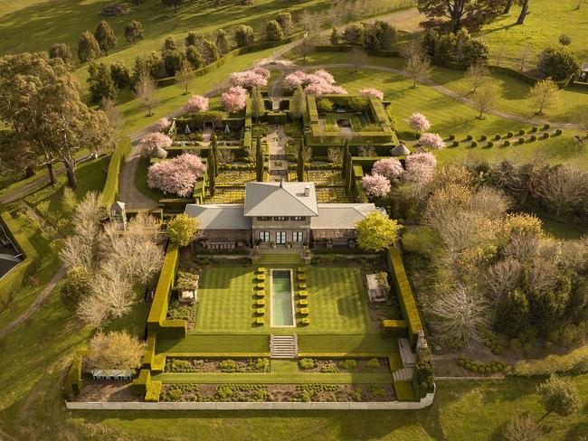 An aerial view of the estate.