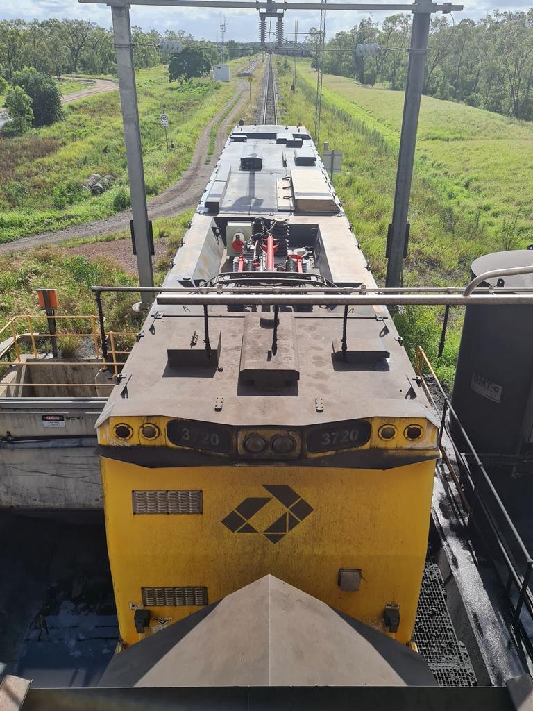 The first coal dump at the newly restarted Millennium Mine. Picture: MetRes