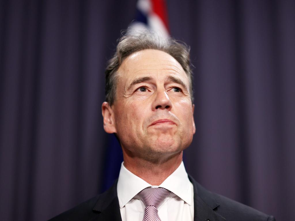 Health Minister Greg Hunt. Picture: NCA NewsWire/Gary Ramage