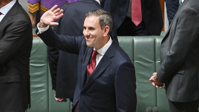 Federal Treasurer Jim Chalmers handed down the 2024-25 Federal Budget at Parliament House on Tuesday. Picture: NCA NewsWire / Martin Ollman