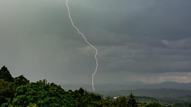 Storm captured from Macleans Ridges near Lismore. Picture: Michael Bath