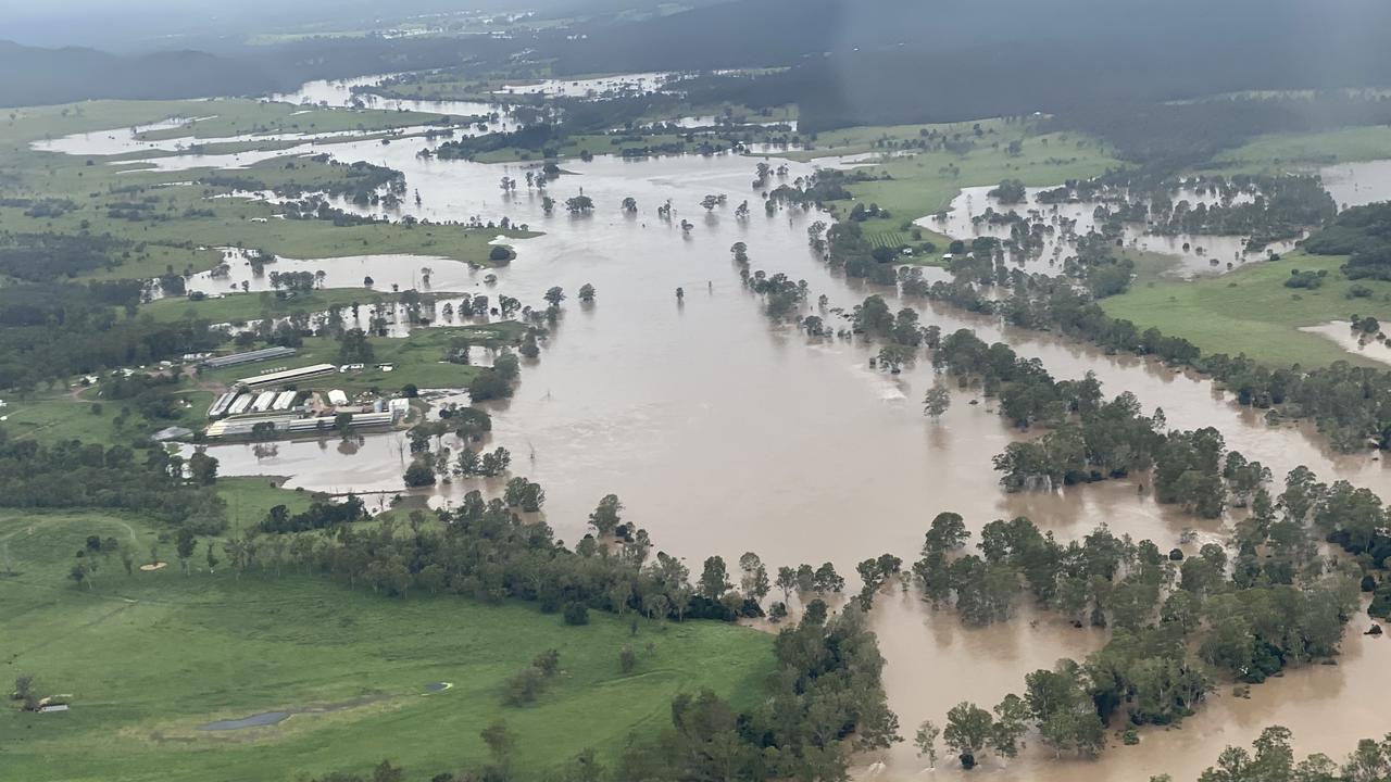 Photos of flooding west of Tiaro captured by Paul McKeown, chief pilot Wide Bay Air Charter.