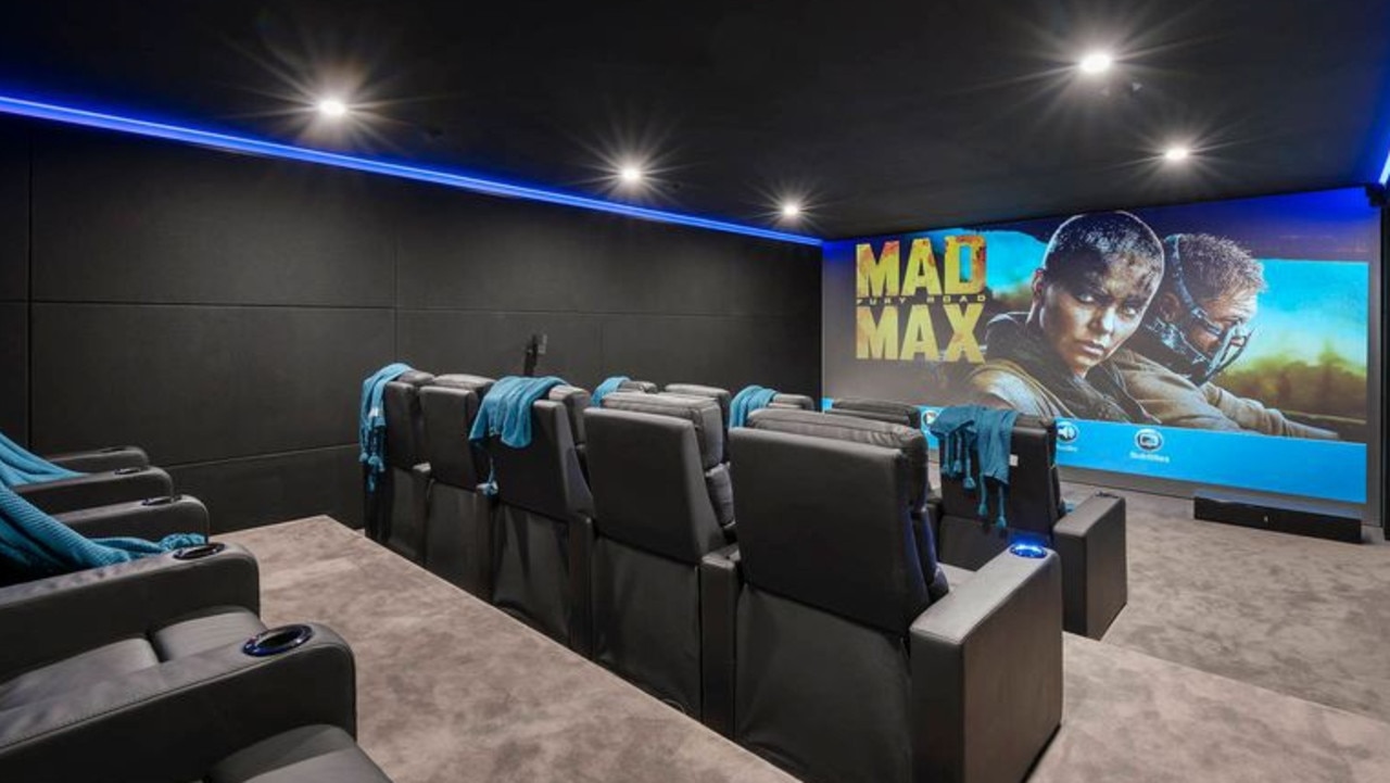A 10-seat cinema is another highlight of the home.