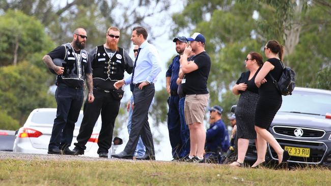 Family, friends and bikies remembered Darren Wallace as ‘big hearted’. Picture: Adam Taylor