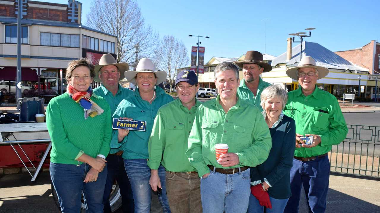 Alan Rae (pictured right) will stay on as Sheep and Wool president with AgForce for another two years. Picture: Nicole Zurcas