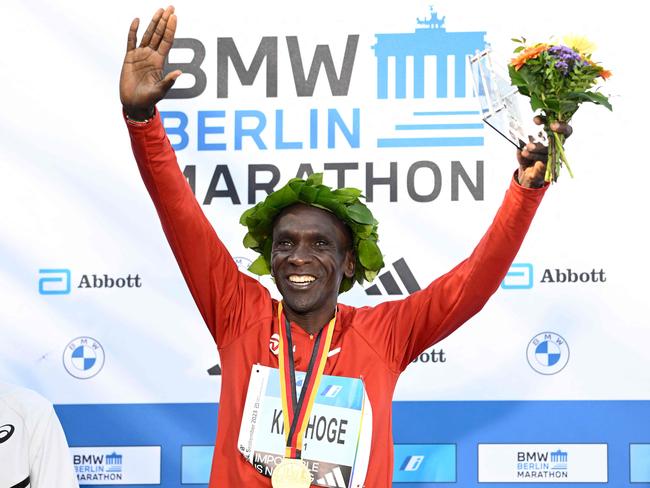 Kenya's marathon legend Eliud Kipchoge turns 40 in November and is an Enhanced target. Picture: Supplied