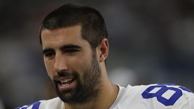 ARLINGTON, TX - OCTOBER 09:  Gavin Escobar #89 of the Dallas Cowboys at AT&T Stadium on October 9, 2016 in Arlington, Texas.  (Photo by Ronald Martinez/Getty Images)