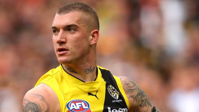 Dustin Martin during the 2017 AFL Grand Final. Picture: Cameron Spencer/AFL Media/Getty Images