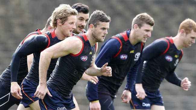 Can Brad Crouch, front, catch All-Australian brother Matt?