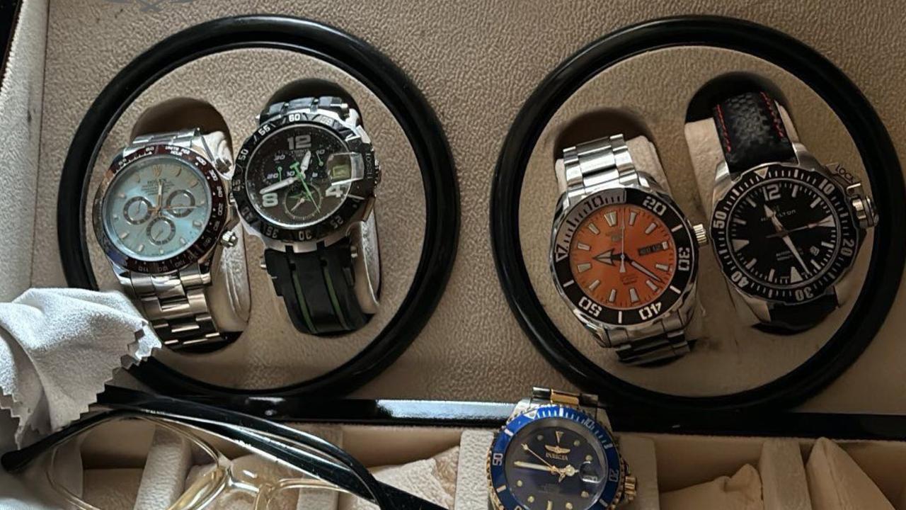 Luxury watches were seized. Picture: Supplied/ Australian Federal Police.