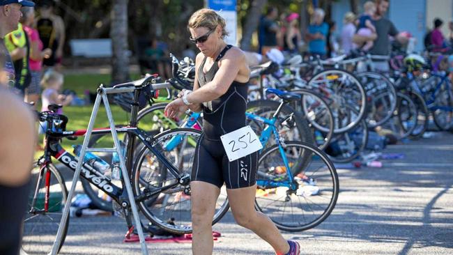 Veronica Mills will be among the field competing in the women&#39;s only triathlon on Sunday. Picture: Paul Braven GLA030416TRI