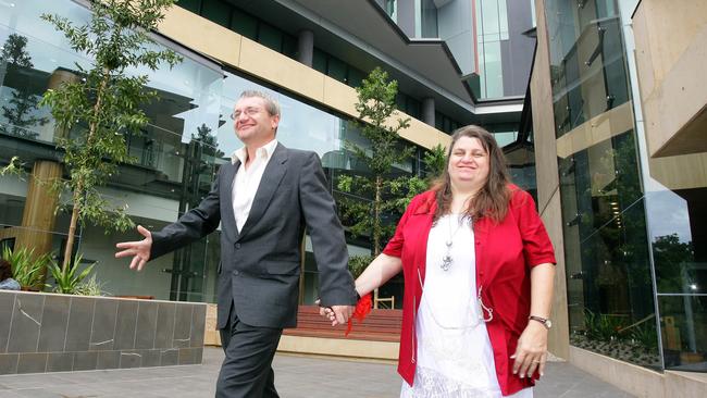 Rudy and Helen Pazold tied the knot in the new court house registry office on Monday. Photo: Rob Williams