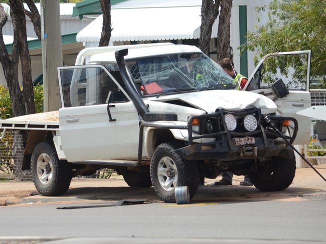 An 18-year-old woman was airlifted to Townsville after the vehicle she was a passenger in was involved in a crash in Gill St, Charters Towers, at 2.30am on Sunday, October 25.