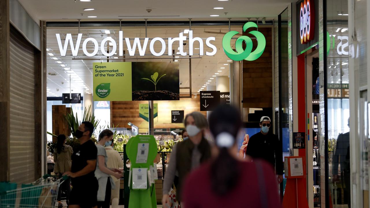 The Woolworths contagion spread to other retail stocks. Picture: Nikki Short / NCA NewsWire