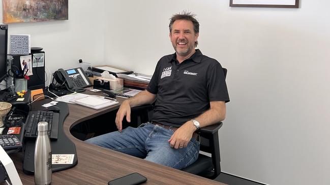 Division 9 Councillor Glenn Tozer at his new office in the Mudgeeraba Community Centre. Picture: Keith Woods.