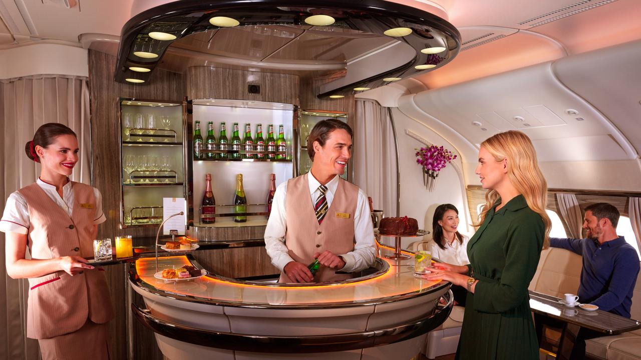 The bar is a draw card for many passengers.