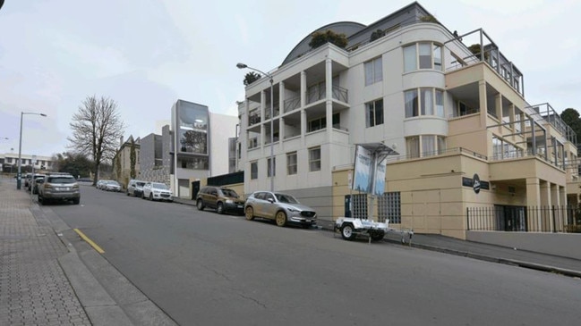 The view up the street of what the apartment building at Kirksway Place would look like. Image: Irene Inc.