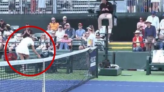 Donna Vekic refuses to shake the hand of Lesia Tsurenko at Indian Wells.