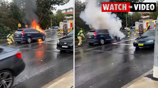 Journalist Jessica Rowe's car alight in Rose Bay