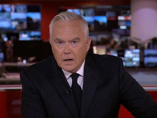 Huw Edwards BBC presenter announcing the death of the Queen . Picture: BBC