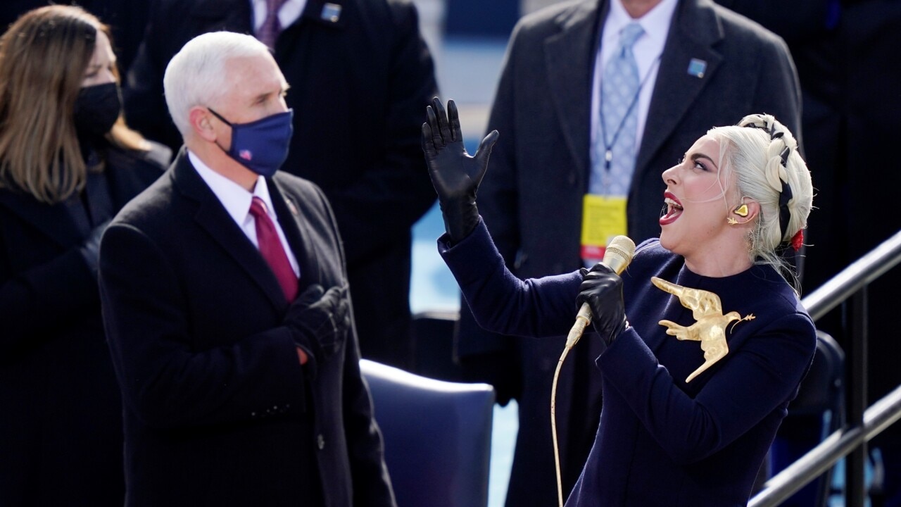 Watch: Lady Gaga belts out the American anthem