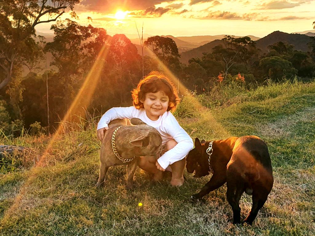 Little Adelynn is settling into Whitsunday life with her family as authorities continue to search for her mother Tahnee Shanks who went missing in Mexico a fortnight ago. Picture: Supplied