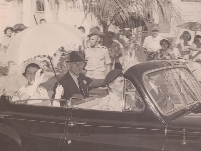 Lillian Parkes worked for Kodak in Flinders St and captured this photo of Queen Elizabeth and the Duke of Edinburgh during their visit in 1954.