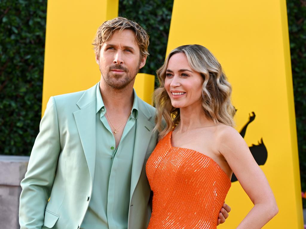 Ryan Gosling and Emily Blunt attend the Los Angeles premiere of "The Fall Guy." Picture: Gilbert Flores/Variety via Getty Images