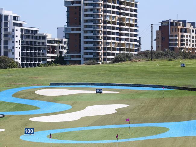 The driving range at Moore park Golf Club. Picture: NCA Newswire / Gaye Gerard