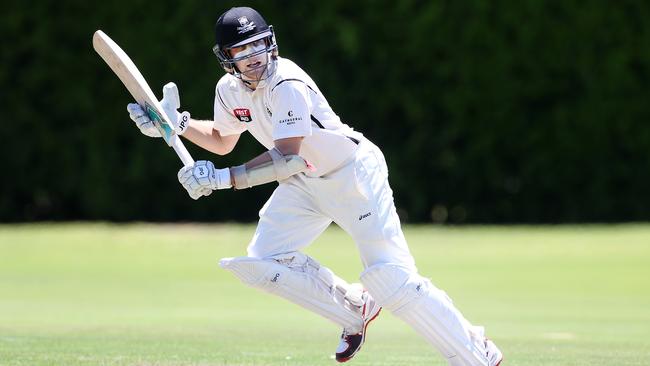 Ben Wakim on the run for Adelaide University at University Oval Number 1. Picture: Stephen Laffer