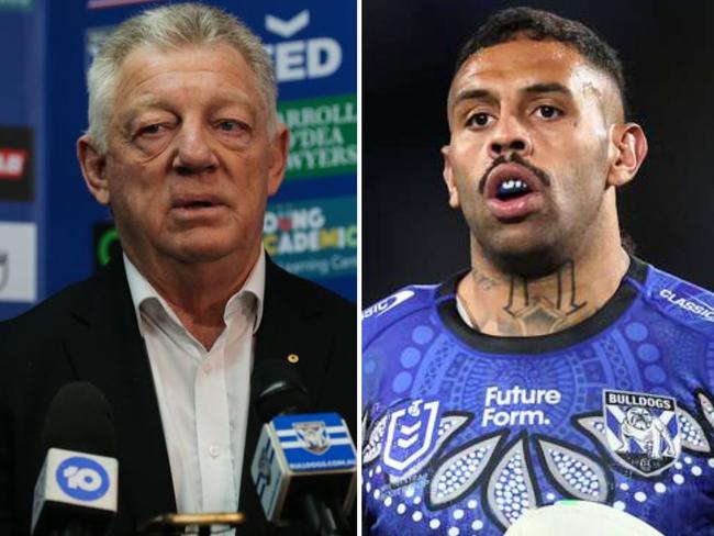 Phil Gould has refused to confirm or deny that Josh Addo-Carr had played his last game fo the Bulldogs. Photo: Newswire and Getty Images