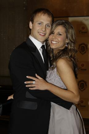 <p>2007 Brownlow Medal. Arrivals. Gary Ablett Jr and Lauren Phillips. Picture: Fiona Hamilton</p>